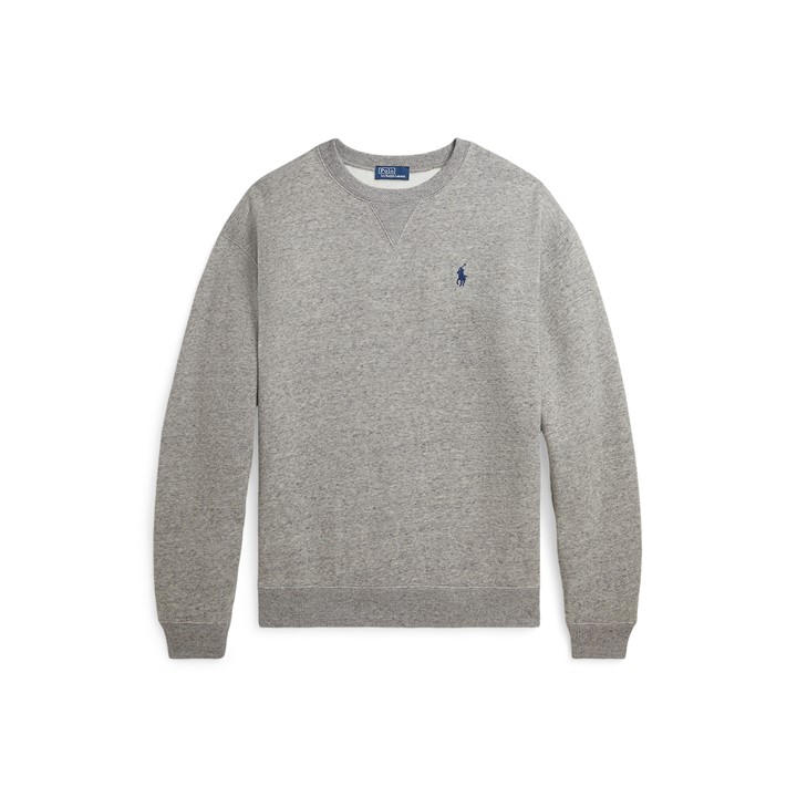 Polo Ralph Lauren Women's Grey Fleece Crew Sweater - Size 16