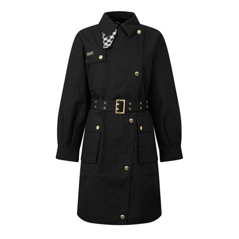 BARBOUR INTERNATIONAL - Women's Gea Cotton Trench Coat
