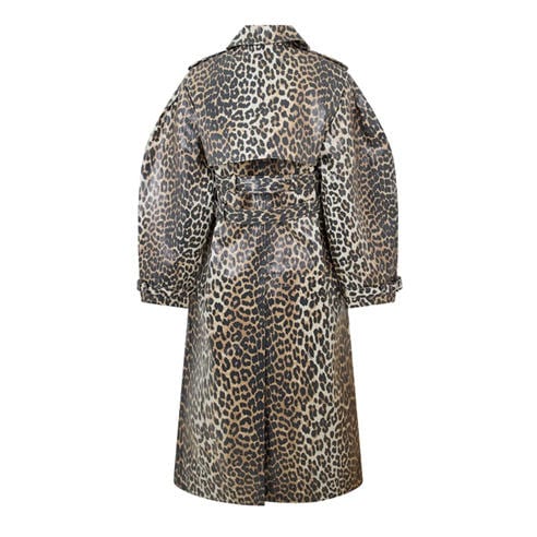 GANNI - Women's Laminated Canvas Trench Coat