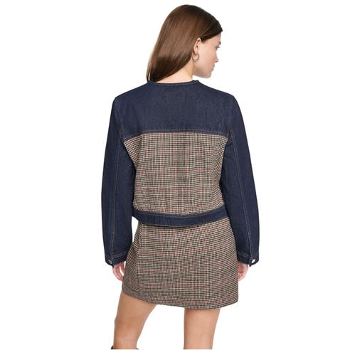 DKNY - DKNY Mix Media Denim Jacket