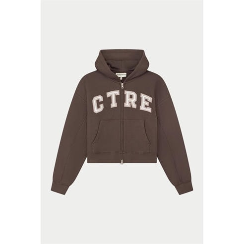 THE COUTURE CLUB - Womens CTRE Applique Zip Hoodie