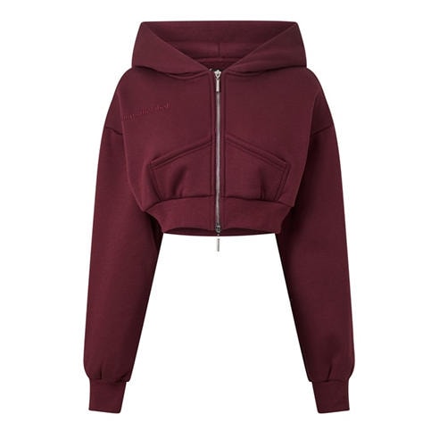 MARS THE LABEL - Womens Classics Cropped Zip Hoodie