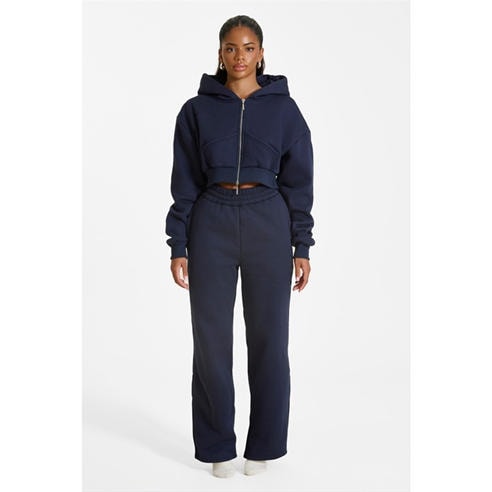 MARS THE LABEL - Womens Classics Cropped Zip Hoodie