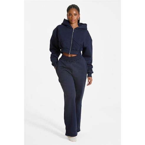 MARS THE LABEL - Womens Classics Cropped Zip Hoodie