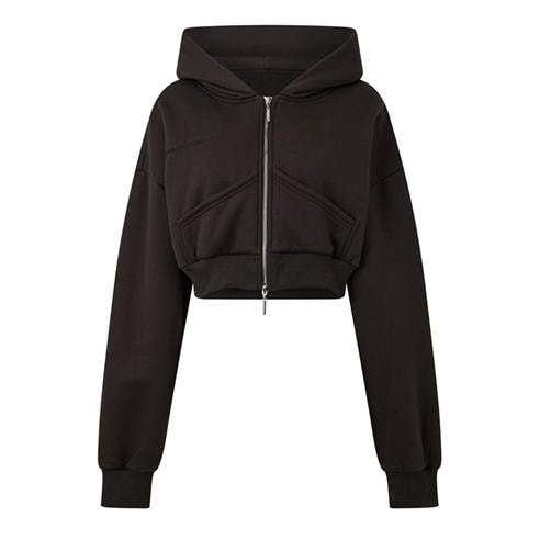 MARS THE LABEL - Womens Classics Cropped Zip Hoodie