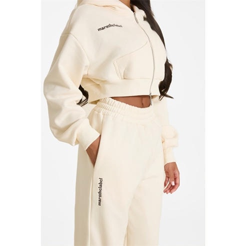 MARS THE LABEL - Womens Classics Cropped Zip Hoodie