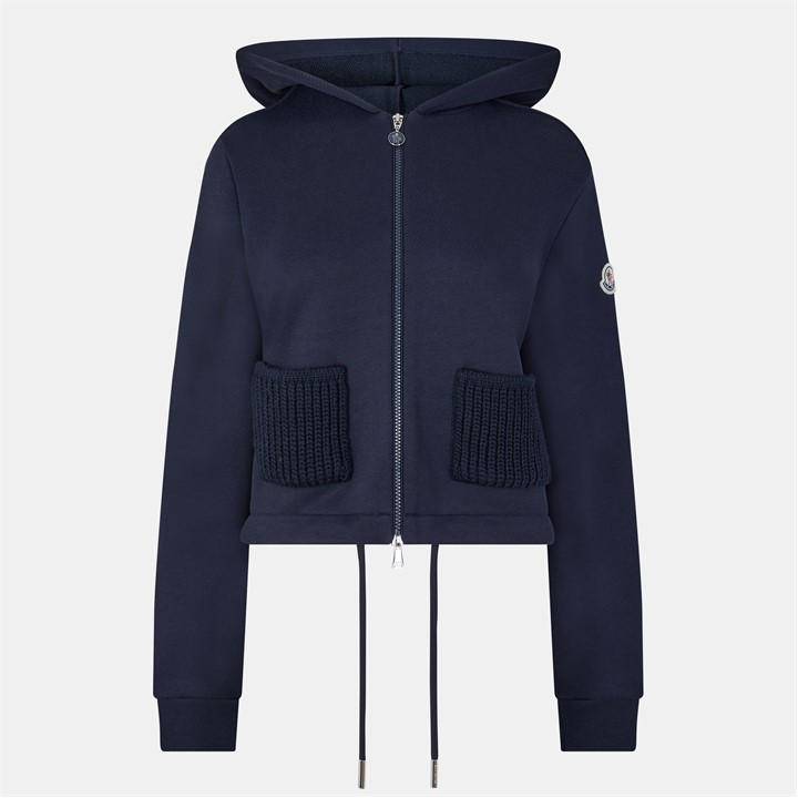 Moncler Women's Blue Zip Hoodie