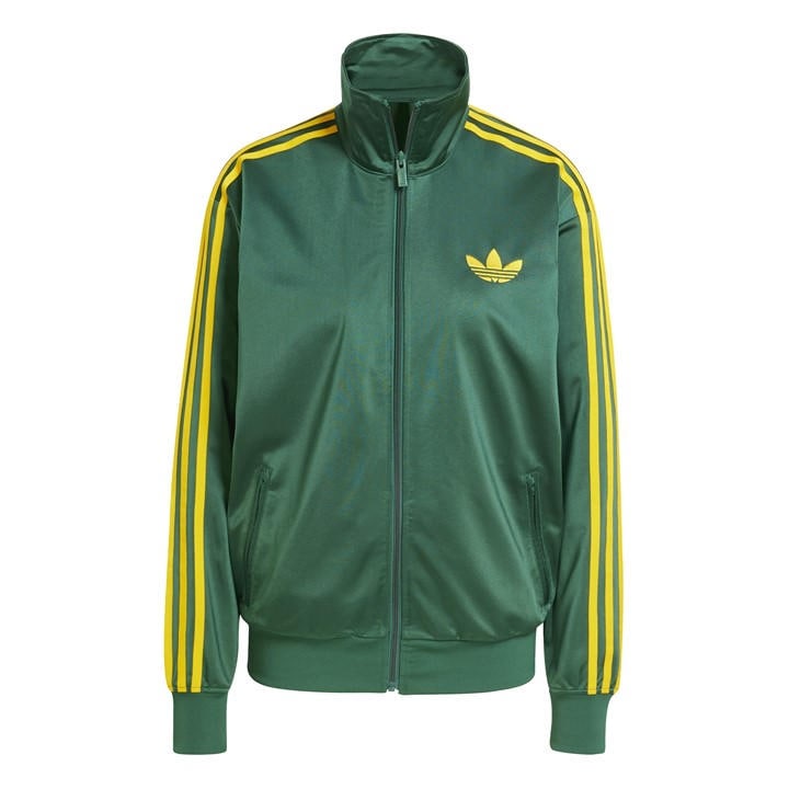 Adidas Originals Women's Green Firebird Classic Tracksuit Top