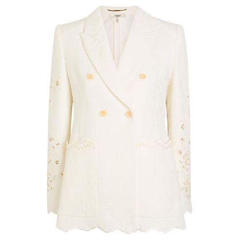 Chloe - FLORAL QUILTED JACQUARD JACKET