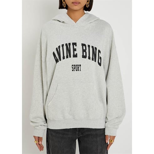 Anine Bing - Women's Harvey Over the Head Cotton Hoodie