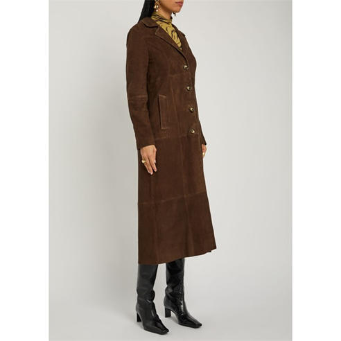 RIXO - Women's Astraea Suede Overcoat