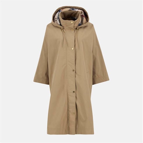 Barbour - Womens Everlee Showerproof Hooded Long Sleeve Knee Length Rain Anorak