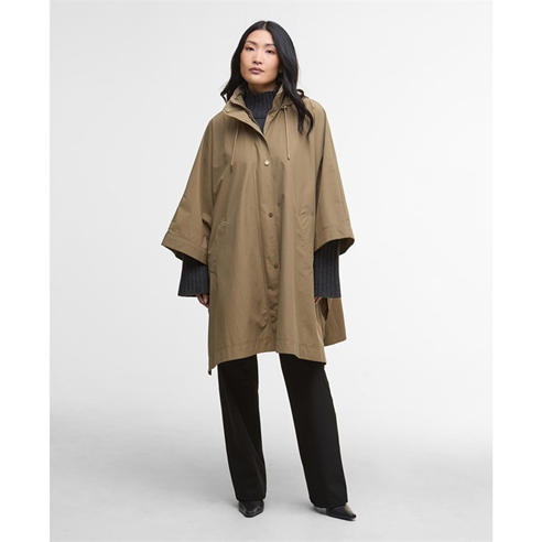 Barbour - Womens Everlee Showerproof Hooded Long Sleeve Knee Length Rain Anorak