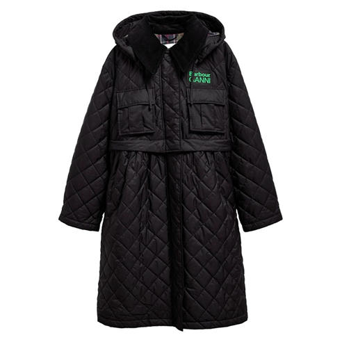 Barbour - C PEPLUM QUILTED LONG COAT