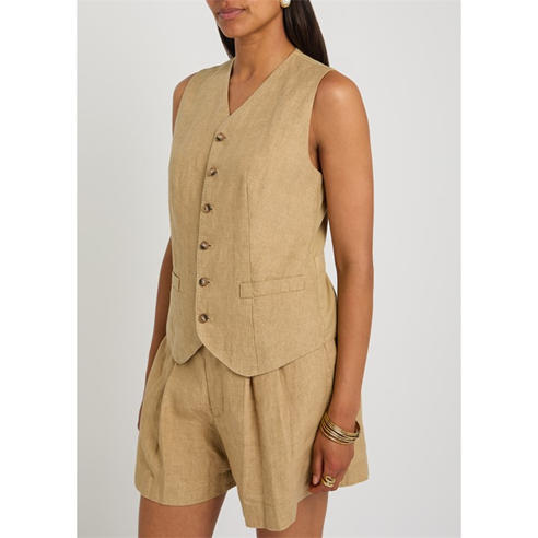 Polo Ralph Lauren - Women's Linen V-Neck Waistcoat