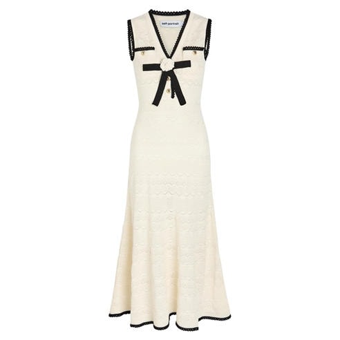 Self Portrait - LD POINTELLE KNIT MIDI DRESS