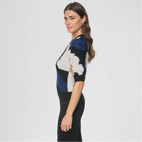 DKNY - DKNY 3/4 Slv clr swt Ld64