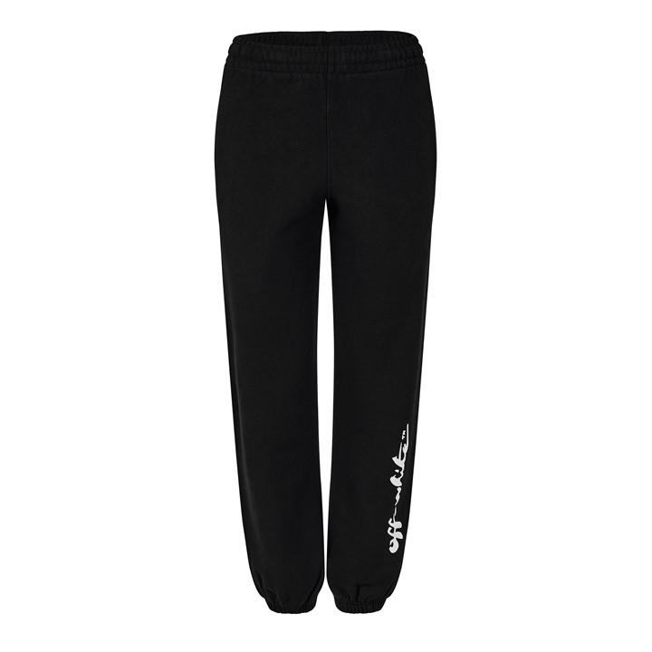 Off White Women's Black Painter Joggers Size 12