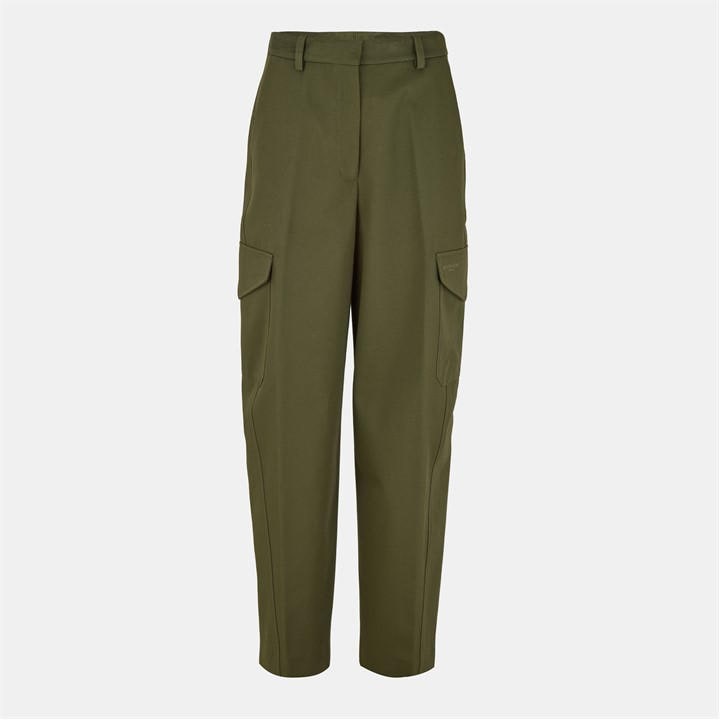 Givenchy Women's Green Cocoon Utility Trousers - Size 10