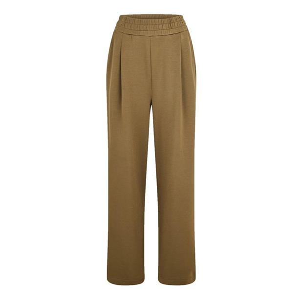 olive marl - VARLEY - Womens Wide Open Hem Fleece Joggers