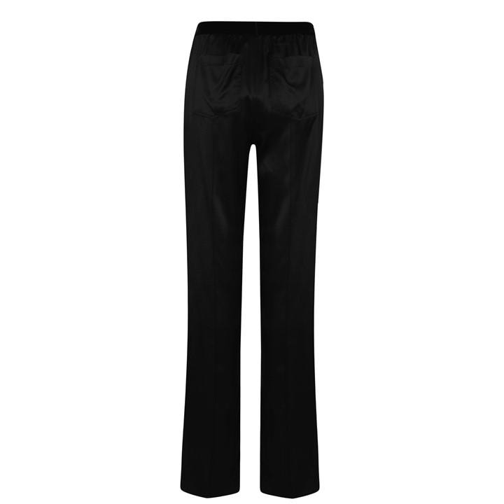 Tom Ford Women's Black Plain Silk Stretch Satin Pj Pants