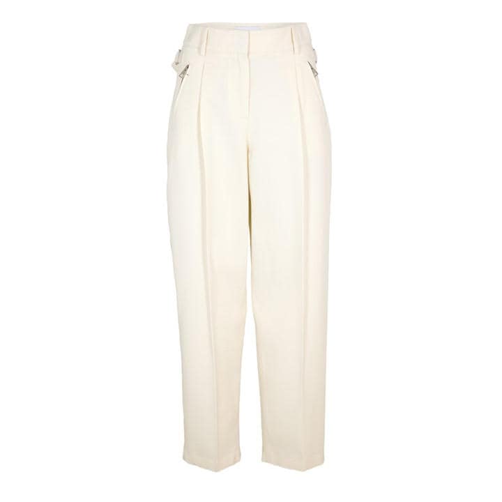 Givenchy Women's Cream Giv Utility Cargo Trousers - Size 12
