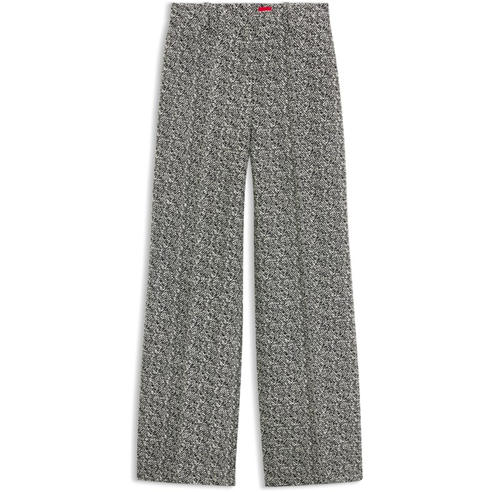 Hugo - Women's Hasmina High-Waisted Wide-Leg Trousers