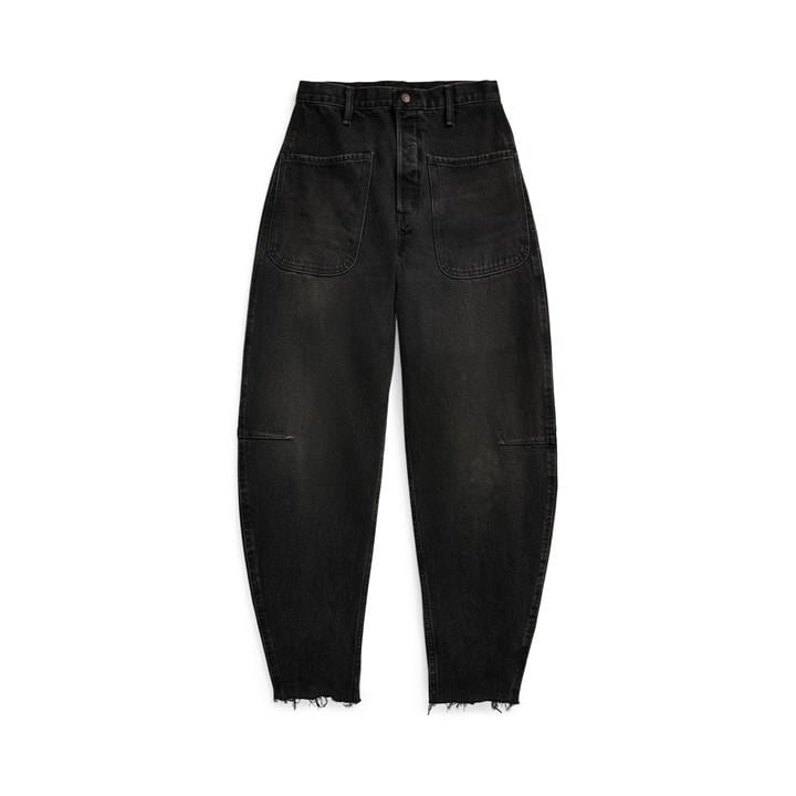 Polo Ralph Lauren Women's Blue Curved Tapered Jeans - Size 8