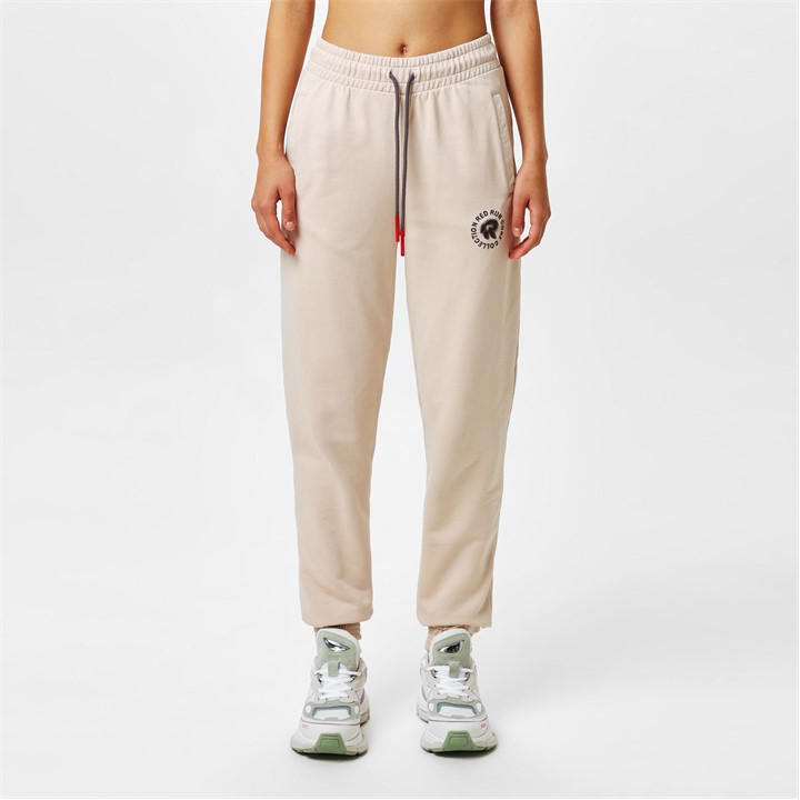 Red Run Women's Beige Core Tracksuit Joggers Size 14