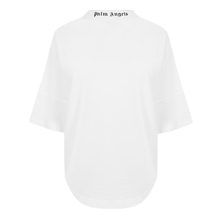 Palm Angels Women's White Back Logo T-Shirt Size 14