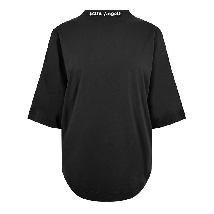 Palm Angels Women's Black Back Logo T-Shirt