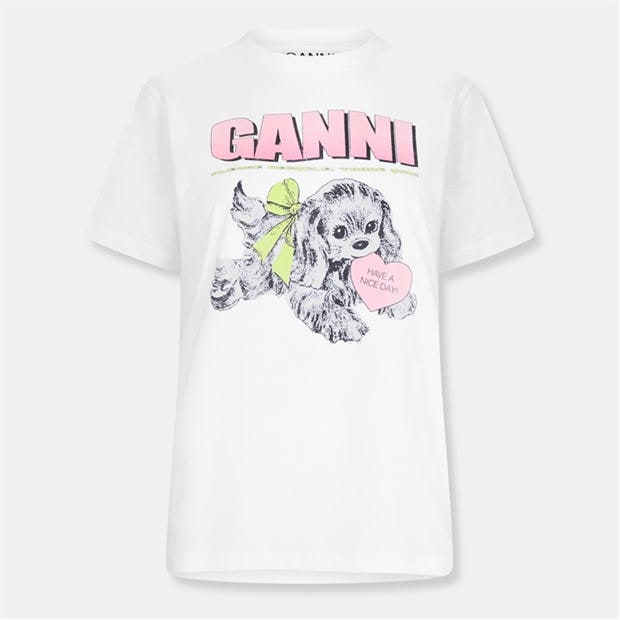 Peach - Ganni - Graphic T-Shirt