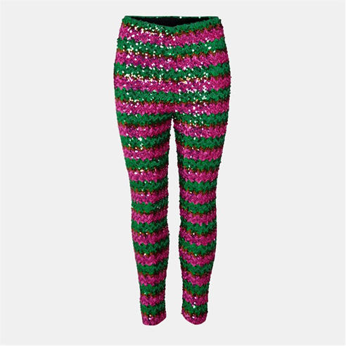 GUCCI - Women's Sequin Slim Fit Trousers