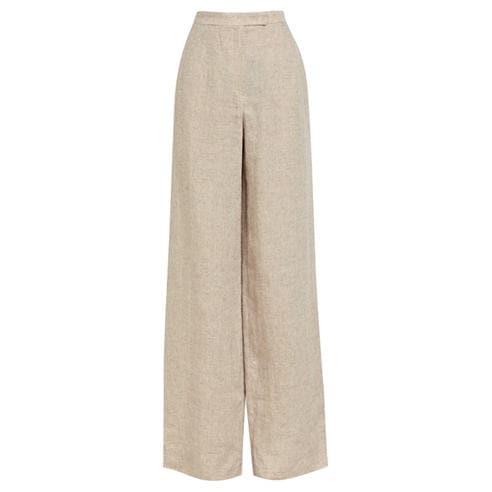 Emporio Armani - Women's Linen Wide Leg Trousers