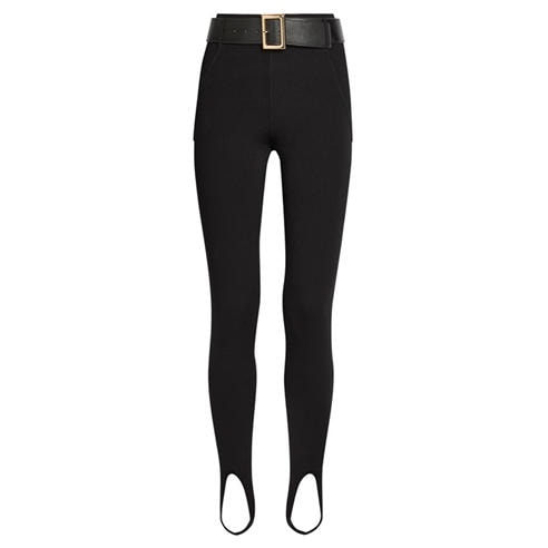 Self Portrait - LG BLACK KNIT STIRRUP LEGGINGS