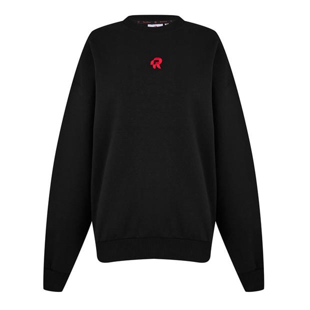 RED RUN Inky Crew Sweater Women Black Flannels