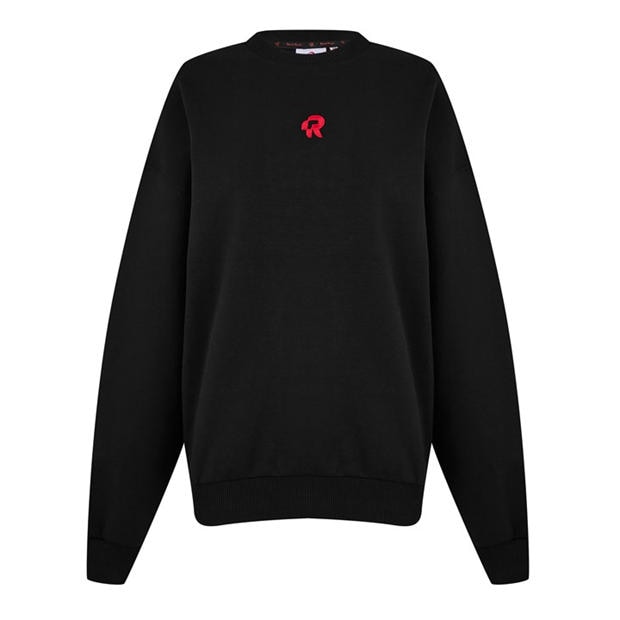 RED RUN Inky Crew Sweater Women Black Flannels