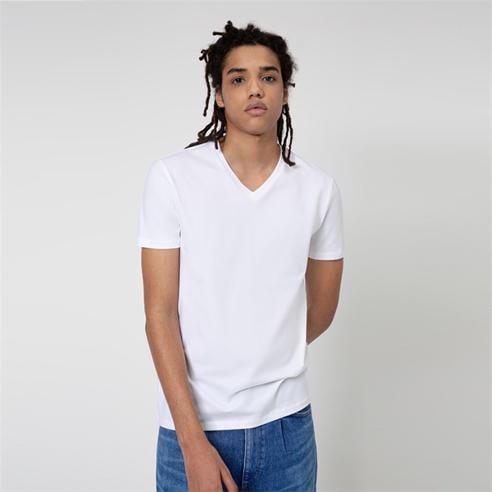 Hugo - Hugo Short Sleeve V Neck T Shirt