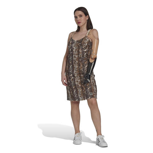 adidas Originals - Women's Snake Mesh Mini Dress