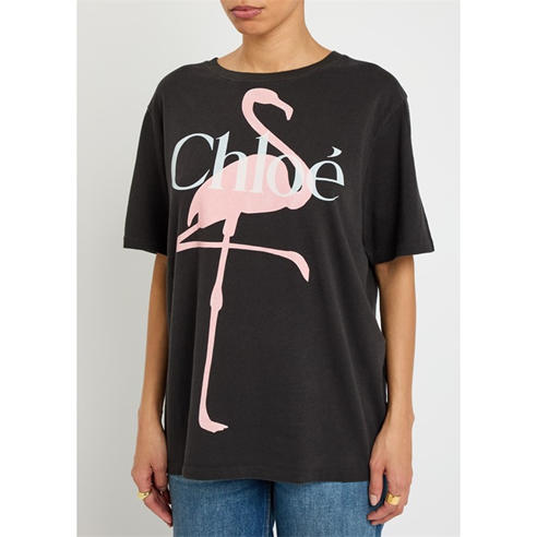Chloe - LARGE FLAMINGO TSHIRT