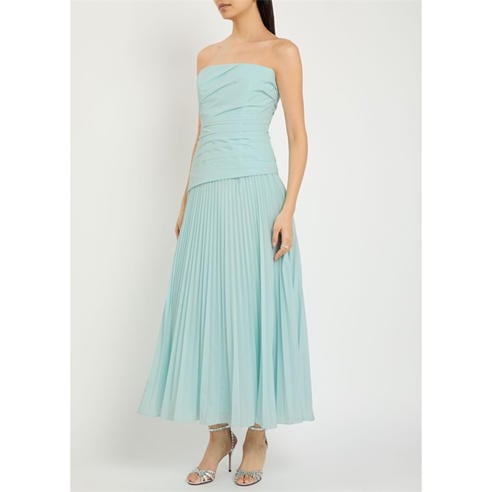 Jonathan Simkhai - Women's Arie Pleated Strapless A-Line Midi Dress