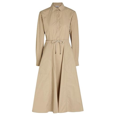 Moncler - Women's Long-Sleeve Midi Shirt-Dress