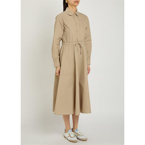 Moncler - Women's Long-Sleeve Midi Shirt-Dress