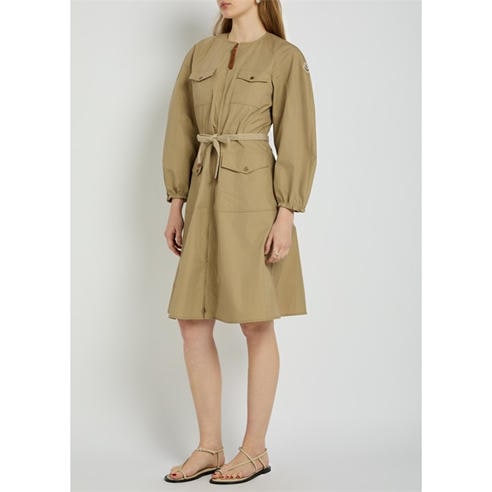Moncler - Women's Cotton Long-Sleeve Shirt Dress