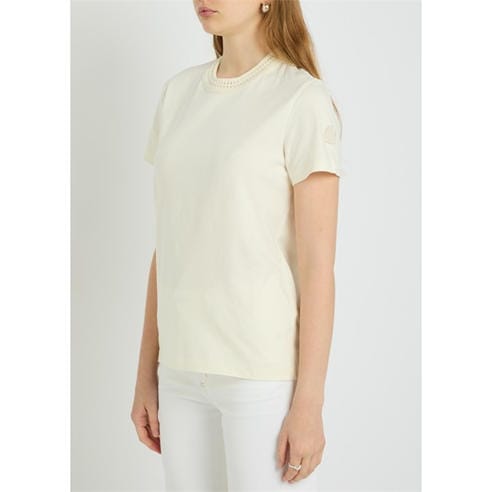 Moncler - Women's Cotton Short-Sleeve Crew-Neck T-Shirt