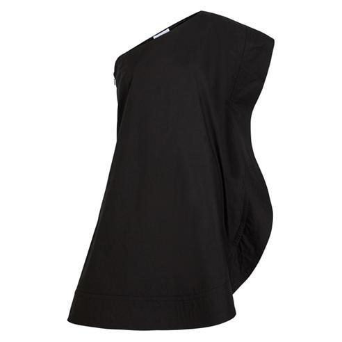 Stella McCartney - Washed Cotton Asym Mini Drs
