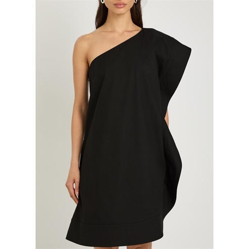 Stella McCartney - Washed Cotton Asym Mini Drs