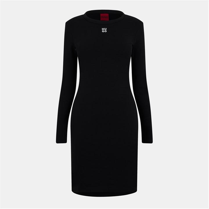 HUGO BOSS WOMEN'S LONG SLEEVE MINI DRESS
