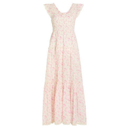 LoveshackFancy - Women's Chessie Cotton Cap-Sleeve Maxi Dress