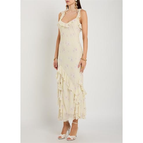 LoveshackFancy - Women's Roseline Rayon Maxi Dress